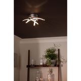 Argos Home Criss Cross flush ceiling light chrome, imported from the UK