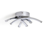 Argos Home Criss Cross flush ceiling light chrome, imported from the UK