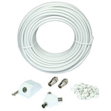Argos 25m Aerial Extension Lead - White TV Aerial Coaxial Cable- Buy online at McGrocer