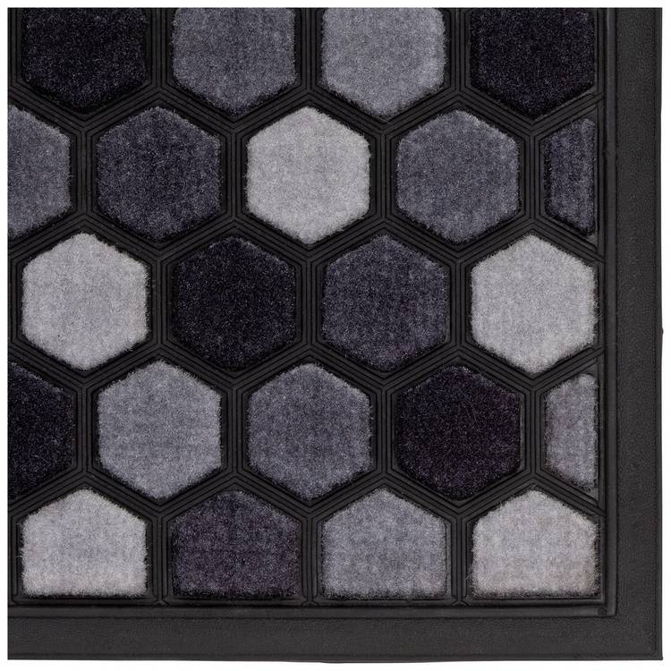 Argos Home grey short pile doormat 75x45cm, imported from the UK