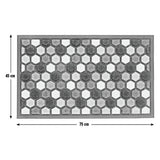 Argos Home grey short pile doormat 75x45cm, imported from the UK