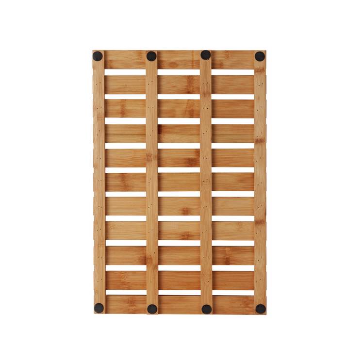 Habitat bamboo duckboard brown bath mat, imported from the UK