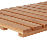 Habitat bamboo duckboard brown bath mat, imported from the UK