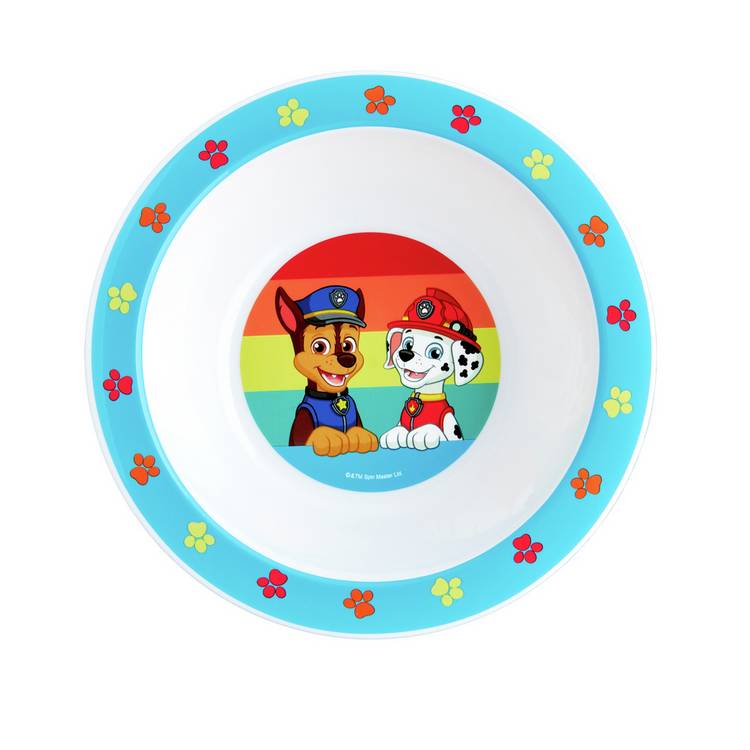 PAW Patrol plastic dinner set blue 3-piece (British brand)