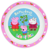 Peppa Pig plastic dinner set pink plate bowl tumbler, UK version