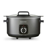 Morphy Richards 6.5L hinged lid slow cooker black - British product