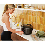 Morphy Richards 6.5L hinged lid slow cooker black - British product