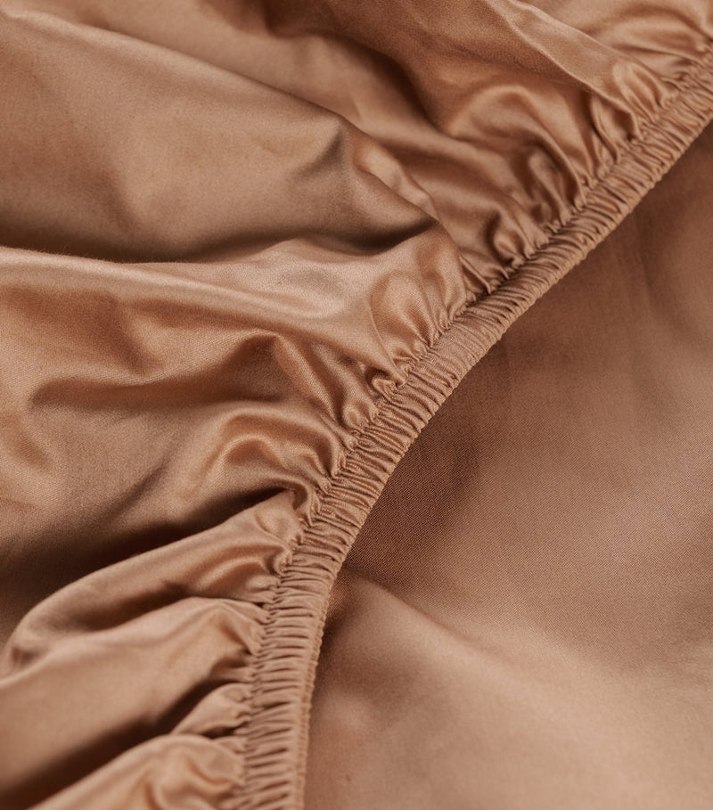 Hamam fitted sheet organic cotton sateen king 160x200cm (British brand)