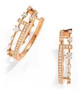 Harrods MARLI New York Rose Gold and Diamond Avenues Hoop Earrings- Buy online at McGrocer