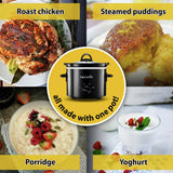 Crockpot 1.8L slow cooker black, imported from the UK