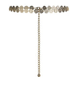 Harrods Claudie Pierlot Logo Embossed Chain Belt 1cm- Buy online at McGrocer