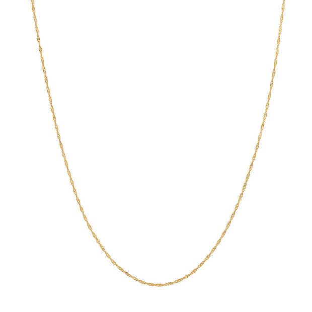 Revere 9ct gold twist curb necklace 18 inch, imported from the UK