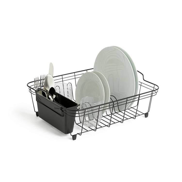 Habitat large wire dish drainer black - British product