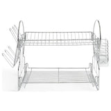 Argos Argos Home 2 Tier Wire Dish Drainer - Silver- Buy online at McGrocer