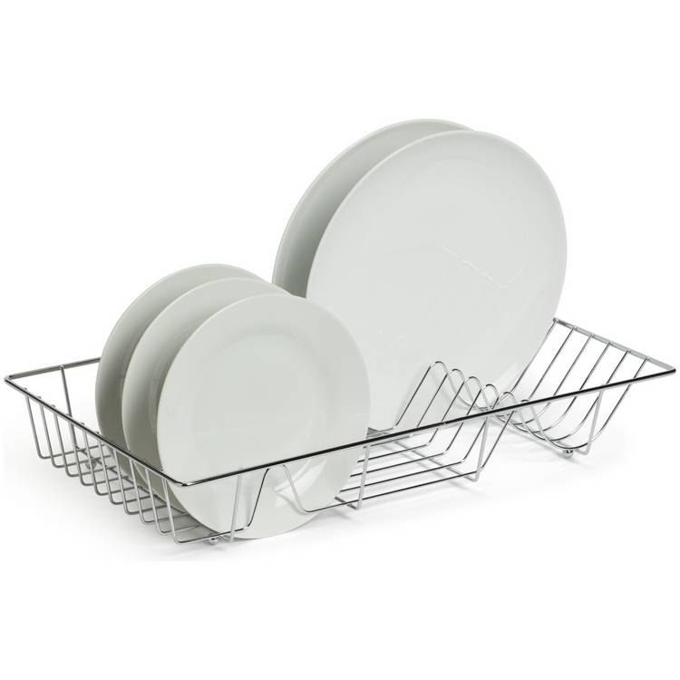 Argos dish drainer silver chrome effect kitchen rack (British brand)