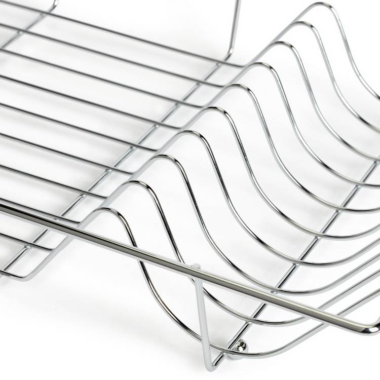 Argos dish drainer silver chrome effect kitchen rack (British brand)