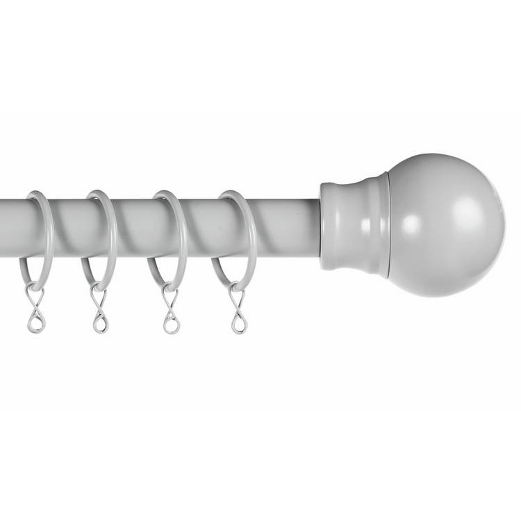 Argos Home grey extendable curtain pole 110-300cm - British product