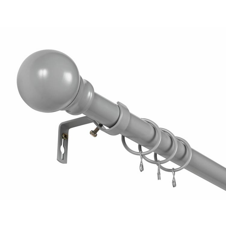 Argos Home grey extendable curtain pole 110-300cm - British product