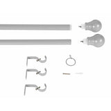 Argos Home grey extendable curtain pole 110-300cm - British product