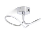Argos Home Bow flush ceiling light chrome 17.5x32cm, UK version
