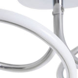 Argos Home Bow flush ceiling light chrome 17.5x32cm, UK version