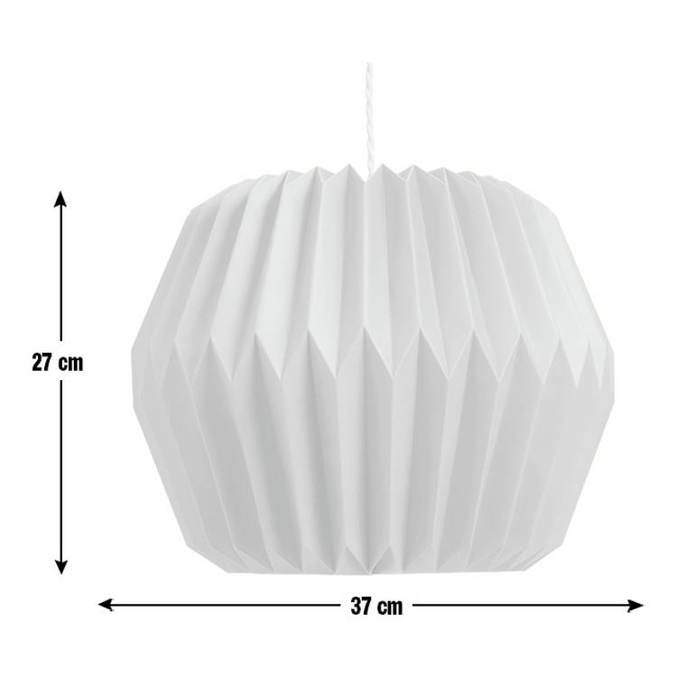 Habitat yellow paper lampshade 37cm, UK version