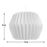 Habitat yellow paper lampshade 37cm, UK version