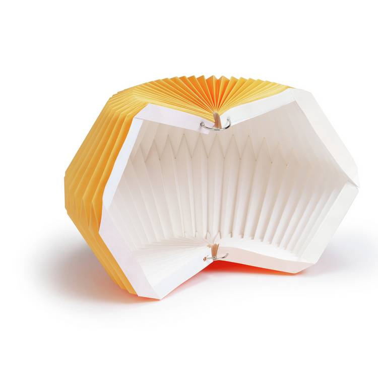 Habitat yellow paper lampshade 37cm, UK version