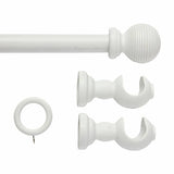 Argos Home white wooden curtain pole 180cm, imported from the UK