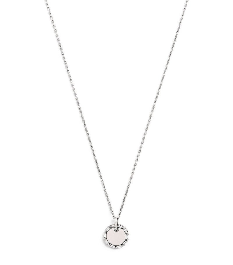 Suzanne Kalan white gold diamond circle pendant, UK version