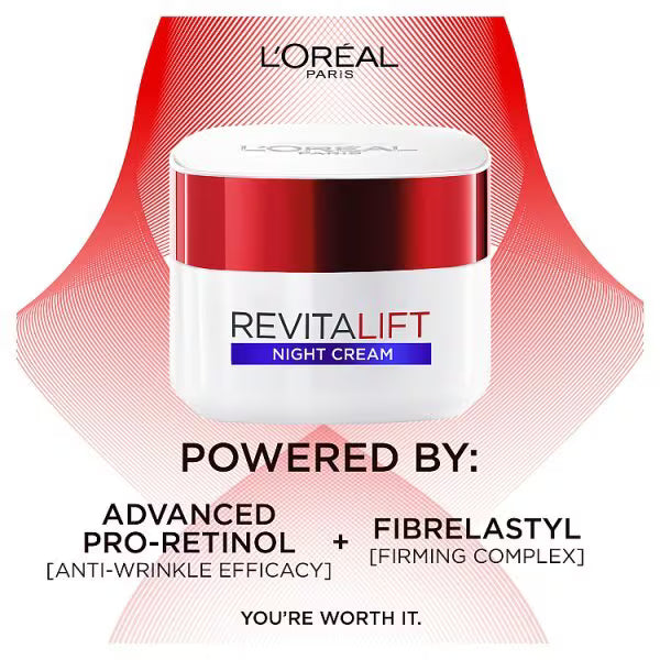 L'Oréal Paris Revitalift Night Cream 50ml (British brand)