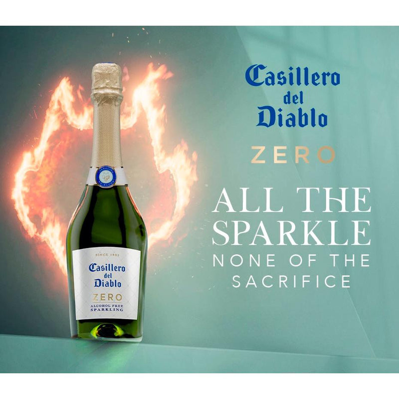Casillero Del Diablo Zero sparkling wine 75cl, UK version