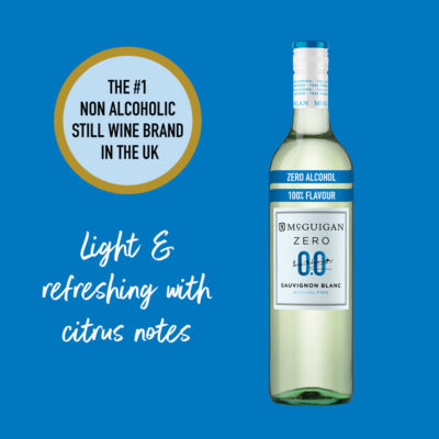 McGuigan Zero Sauvignon Blanc alcohol-free white wine 75cl, imported from the UK