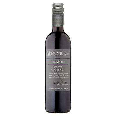 McGuigan Shiraz red wine 75cl, imported from the UK