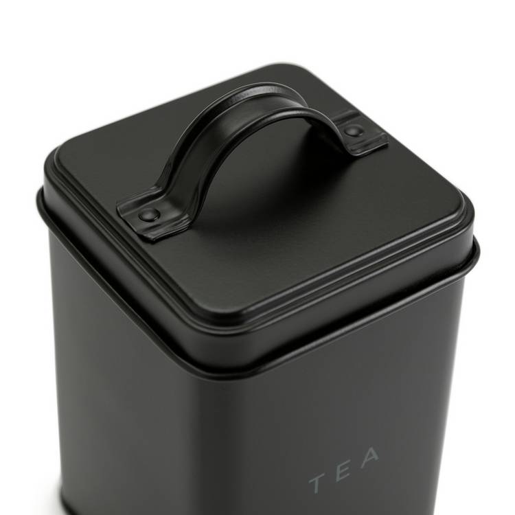 Habitat carbon steel storage set black 7 piece - British product