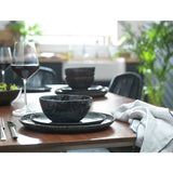 Habitat Preto dinner set 12-piece black - British product