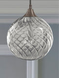Freya small clear glass shade for pendant (British brand)
