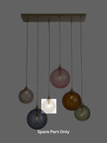 Freya small clear glass shade for pendant (British brand)
