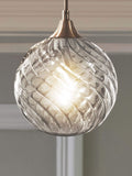 Freya small clear glass shade for pendant (British brand)