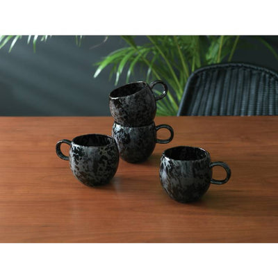 Argos Habitat Set of 4 Preto Stoneware Mugs 400ml- Buy online at McGrocer