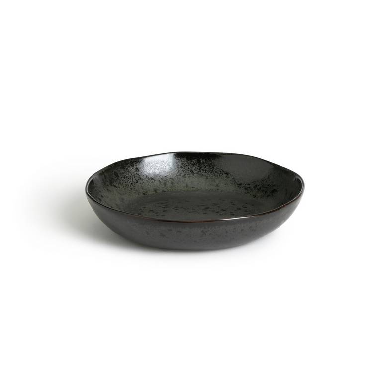 Habitat Preto black stoneware pasta bowls 4-piece - British product