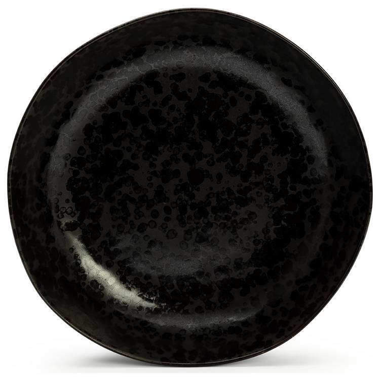 Habitat Preto black stoneware serving bowl - British product
