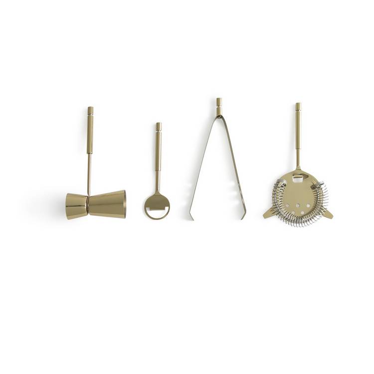 Habitat Japonica cocktail set with marble stand, imported from the UK