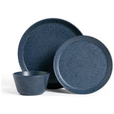 Habitat 12 piece blue stoneware dinner set - British product