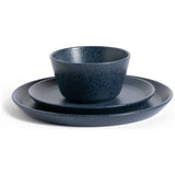 Habitat 12 piece blue stoneware dinner set - British product