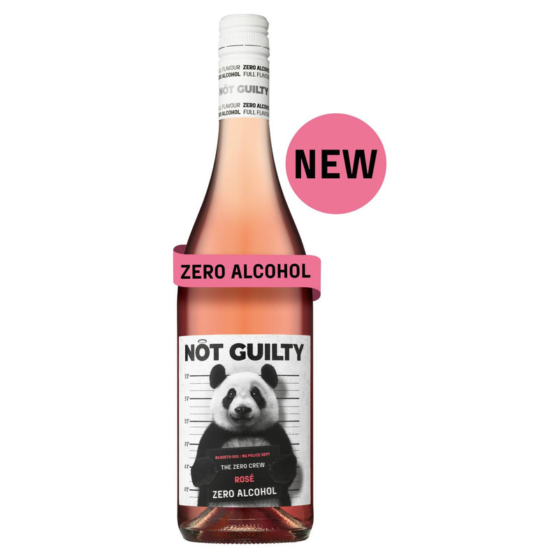 Not Guilty alcohol free rosé wine 75cl - British product