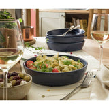Argos Habitat Addison 4 Piece Stoneware Pasta Bowls - Blue- Buy online at McGrocer