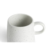 Habitat Addison set of 4 speckled stoneware mugs white (British brand)