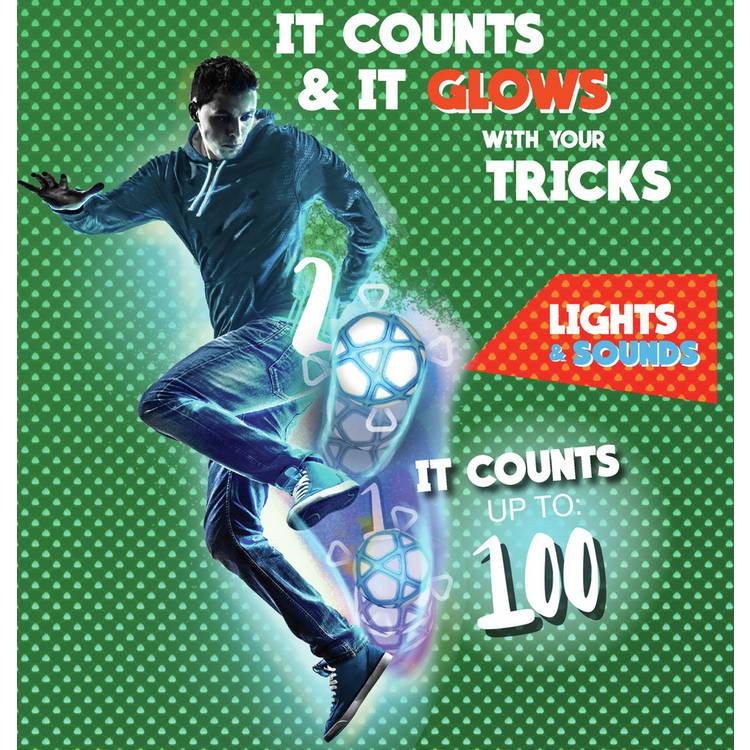Smart Ball Kick Up Counting Football with lights and sounds (British brand)
