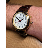 Ravencourt talking analogue watch brown croc strap - British brand